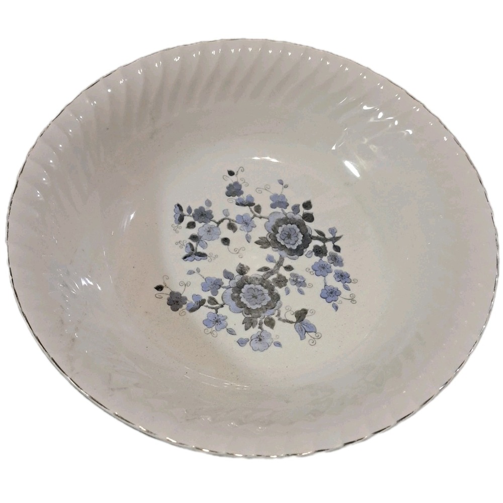Vintage 9" Serving Bowl Royal Blue Vtg Ironstone Wedgwood Royal Blue England